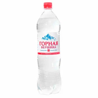 Вода горная вершина газированная 1,5 л. 10014