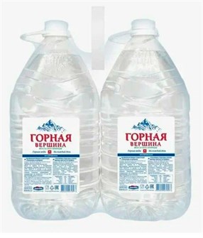 Вода горная вершина негазированная 5 л. 10015